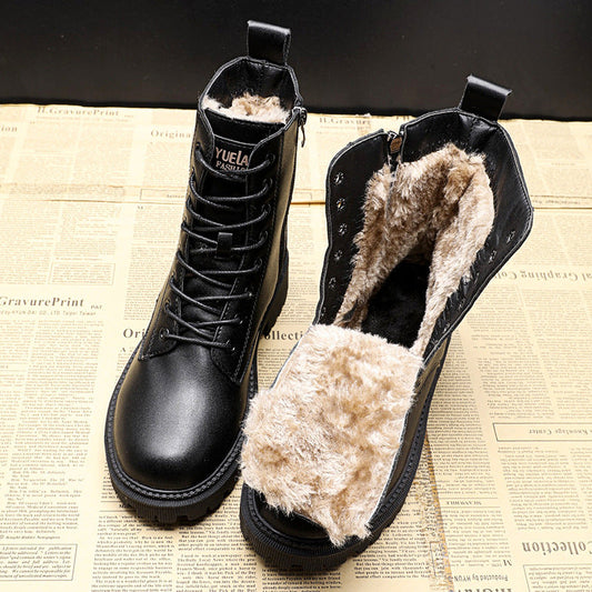 Andrea | Black leather winter boots