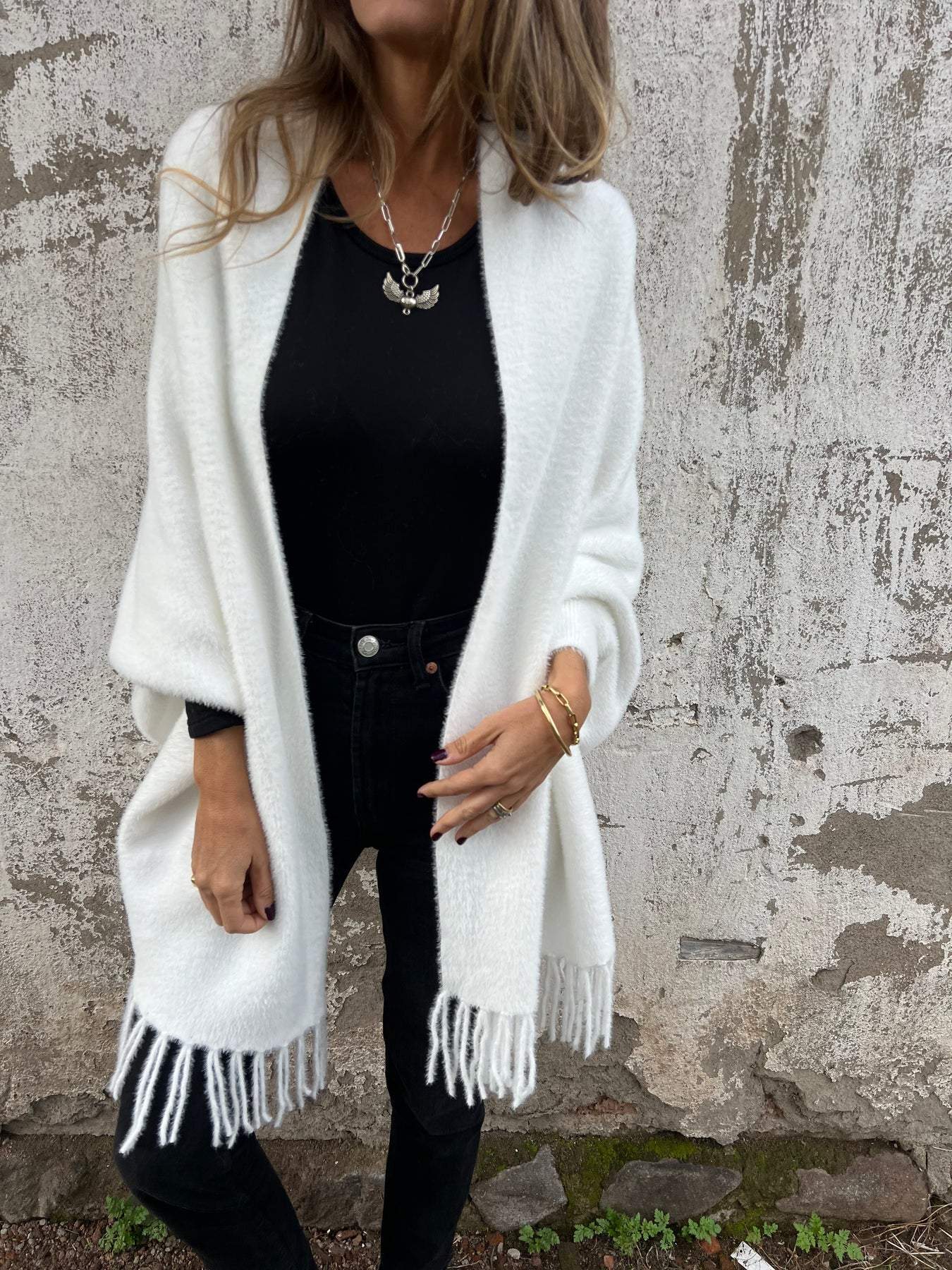 Alina | Elegant long-sleeved wrap jumper